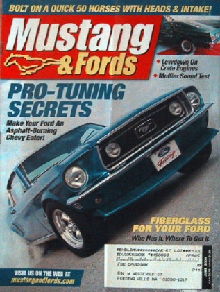 MUSTANG & FORDS 2004 JUNE - PRO STREET PONY, DIET